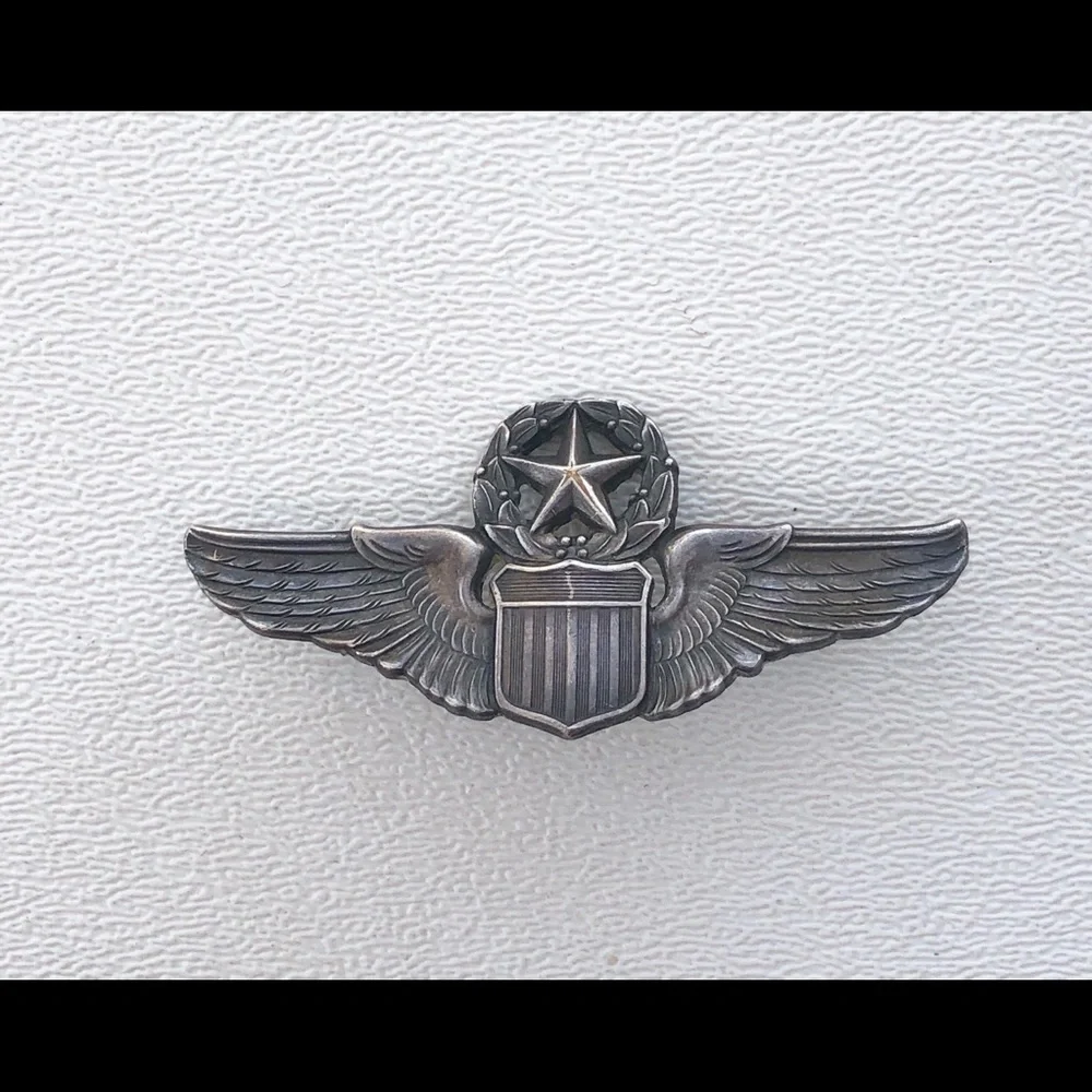 Vintage USAF Command Pilot Wings Pin NS Meyer